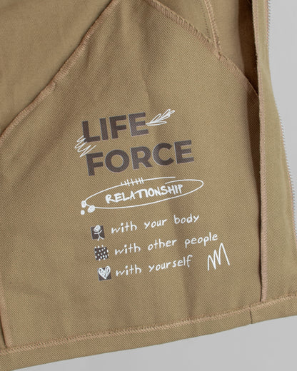 Sobre Camisa Beige Life Force