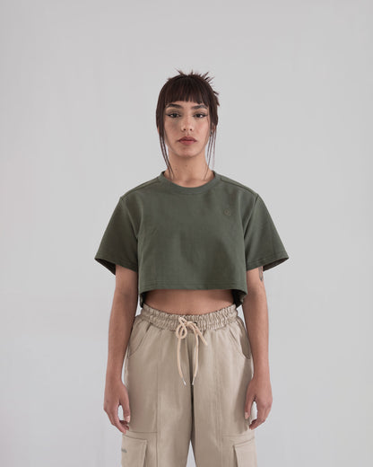 Crop Top Conature Verde Militar