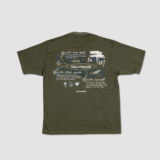 T-Shirt Verde Militar Life Force