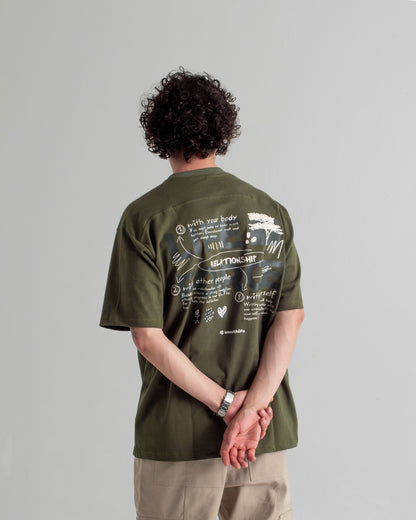 T-Shirt Verde Militar Life Force